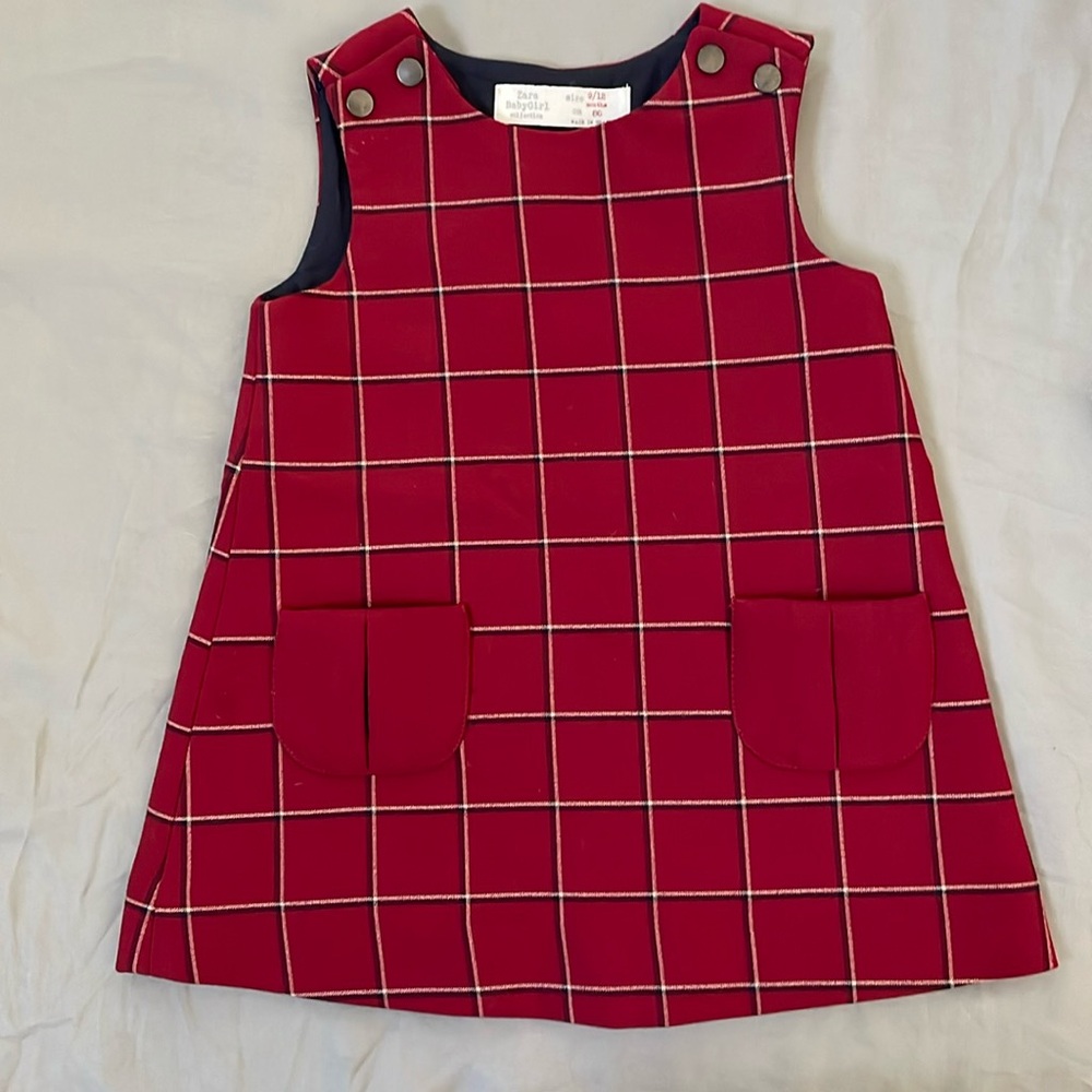 Baby girl button snap dress